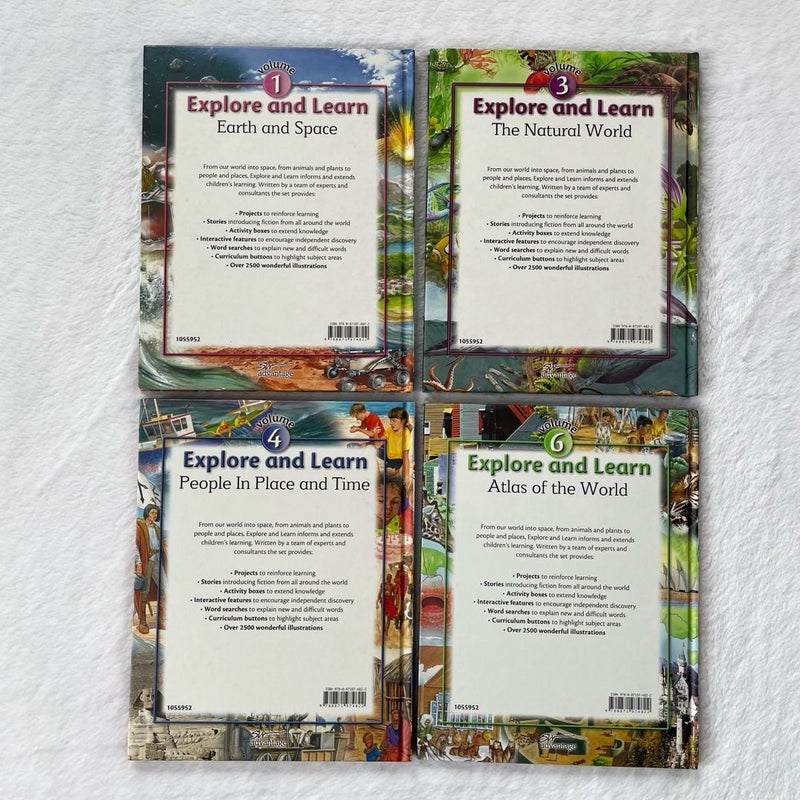 Explore and Learn Volumes 1, 3, 4, 6 Hardcover Homeschool Books SW Advantage