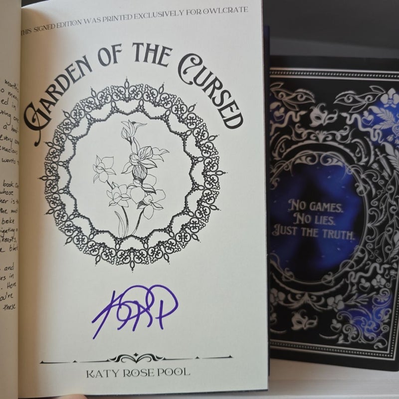 Garden of the Cursed Duology *signed Owlcrate editions**bundle*