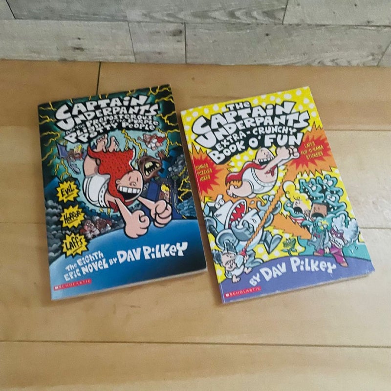 Captain Underpants Bundle-Lot of 6 by Dav Pilkey, Paperback