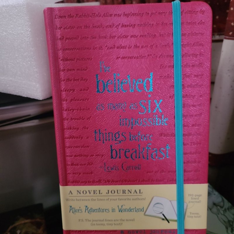 A Novel Journal: Alice's Adventures in Wonderland (Compact)