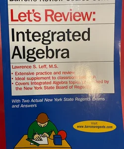 Let's Review: Integrated Algebra