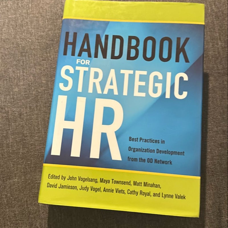 Handbook for Strategic HR