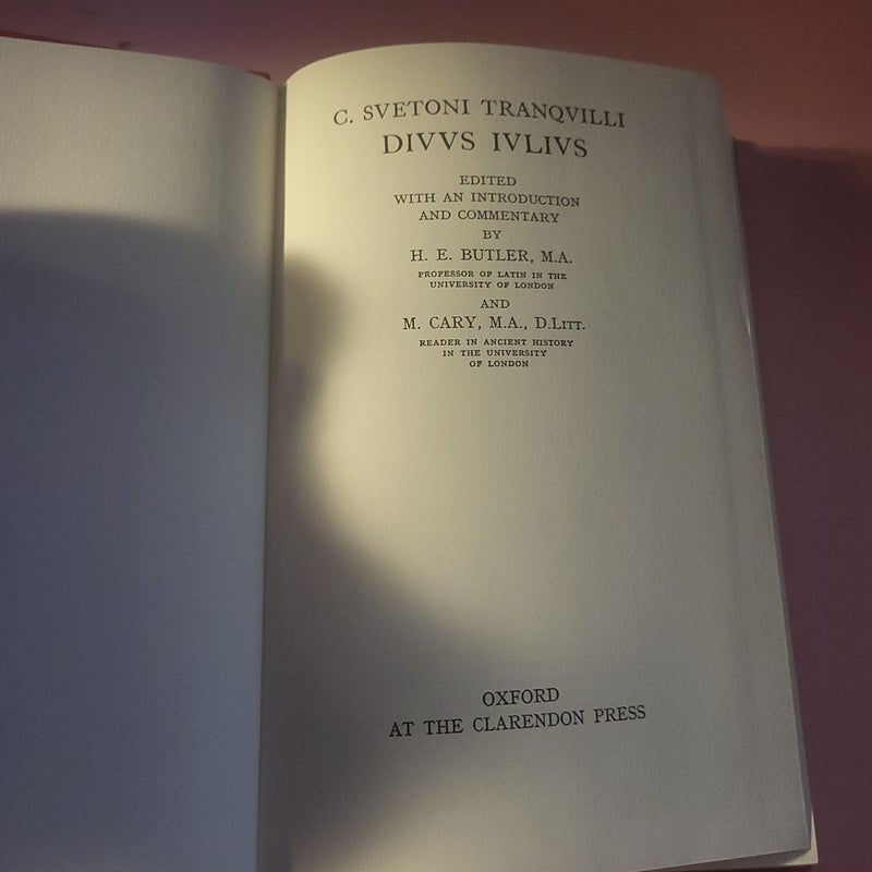 C. Svetoni Tranovilli - DIVVS IVLIVS 1927