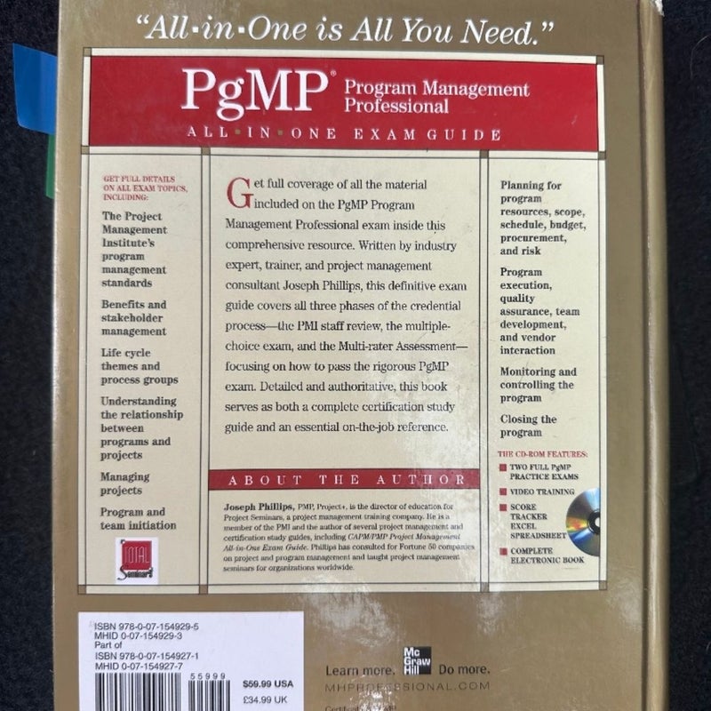 All in One PgMP Program Management Professional