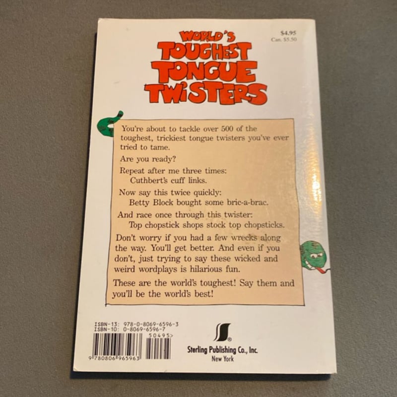 World's Toughest Tongue Twisters by Joseph Rosenbloom