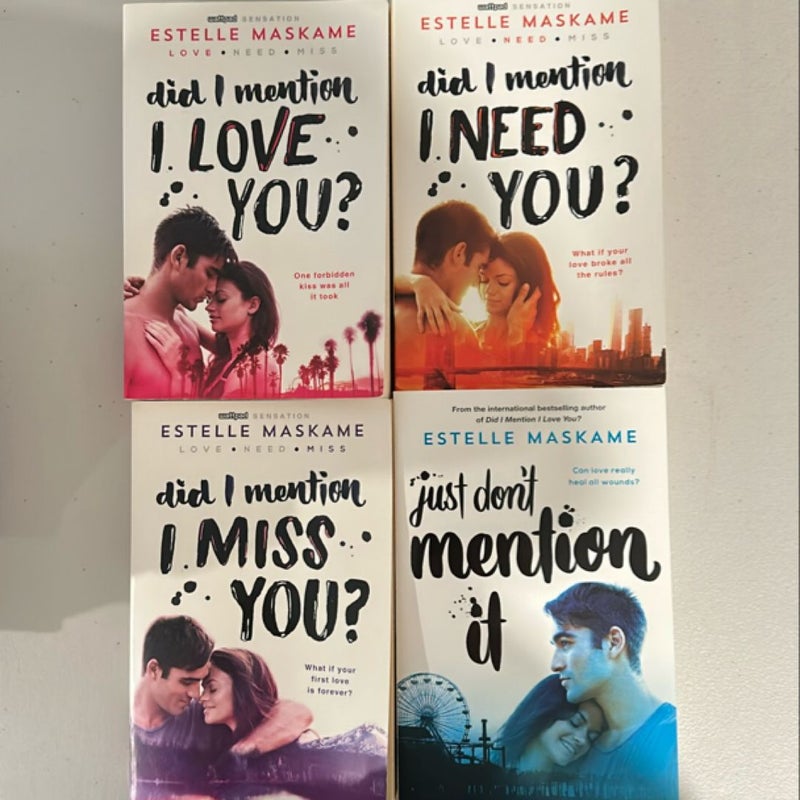 Did I Mention I Love You? SERIES 