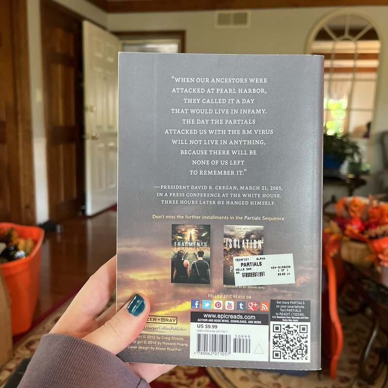 Partials by Dan Wells, Paperback | Pangobooks
