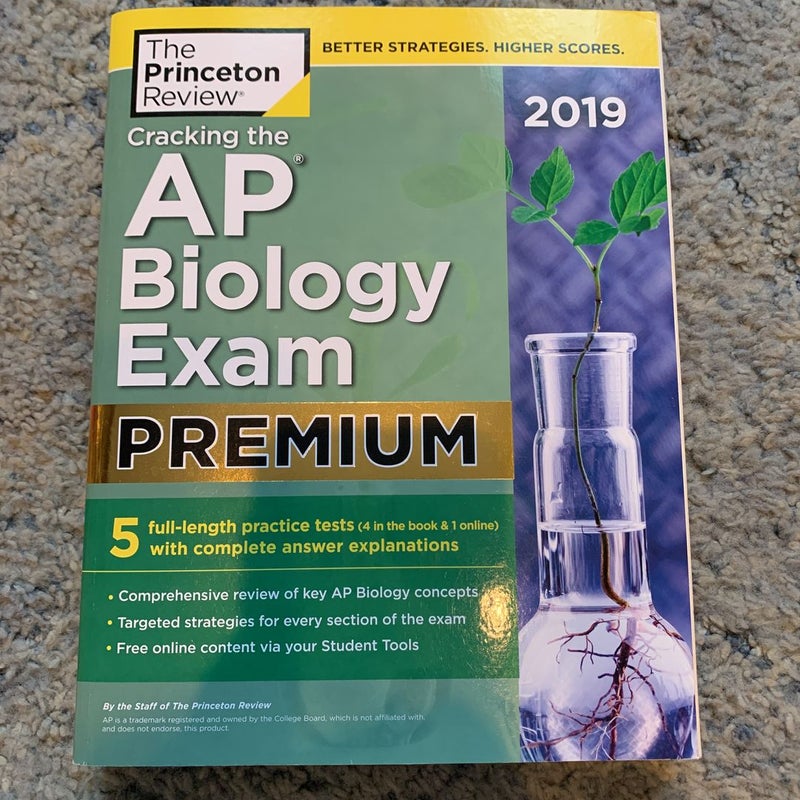 Cracking the AP Biology Exam 2019, Premium Edition