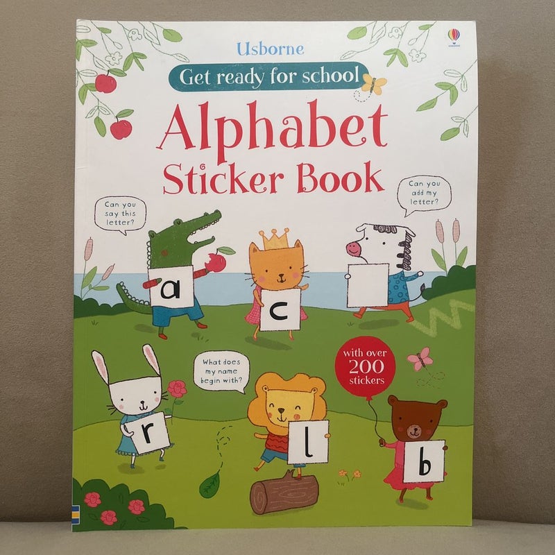 Usborne Get ready for school Alphabet Sticker Book