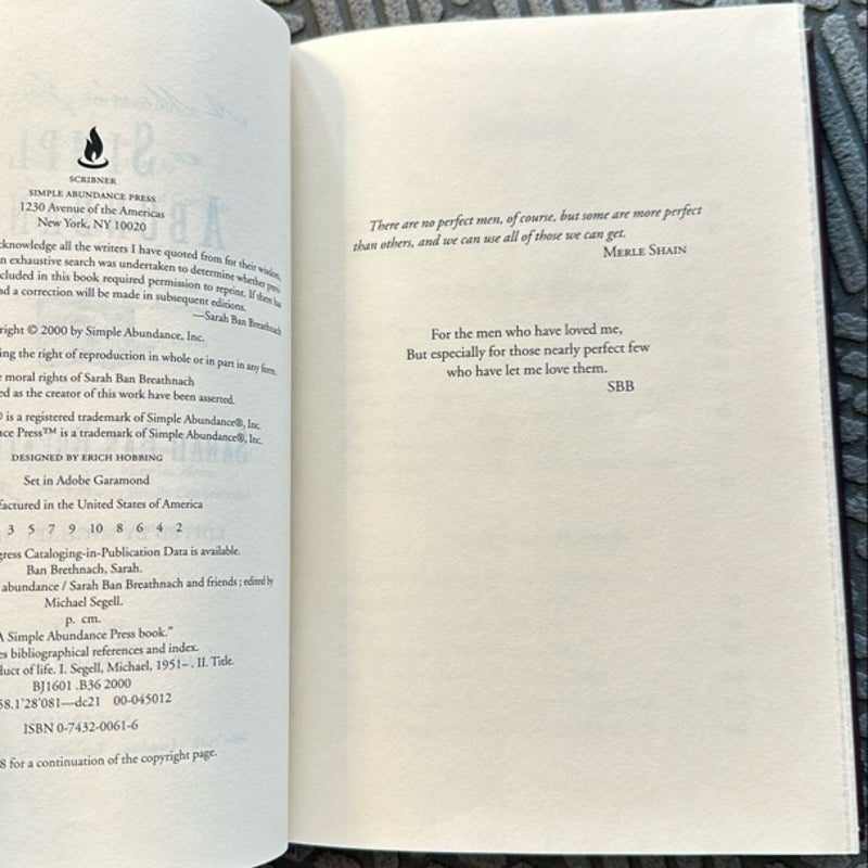 A Man's Journey to Simple Abundance