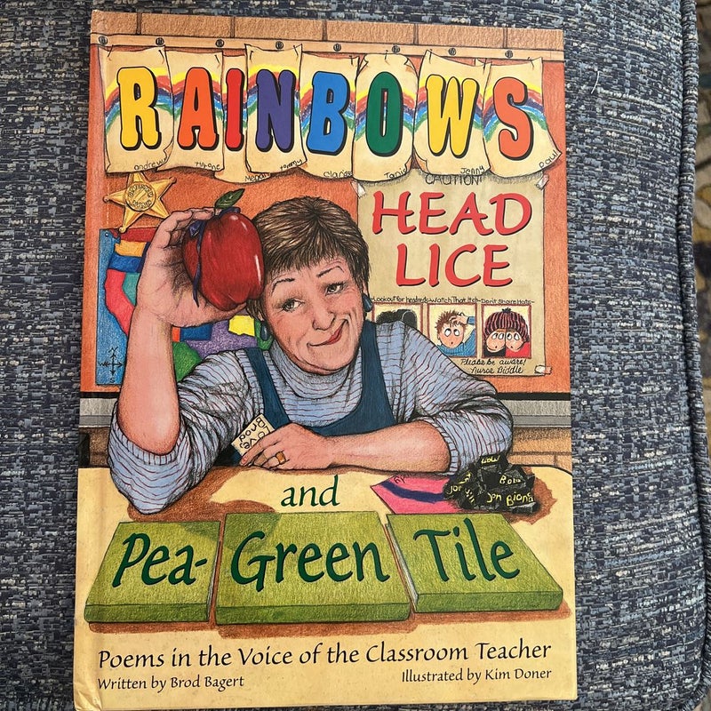 Rainbows,Head Lice and Pea- Green Tile