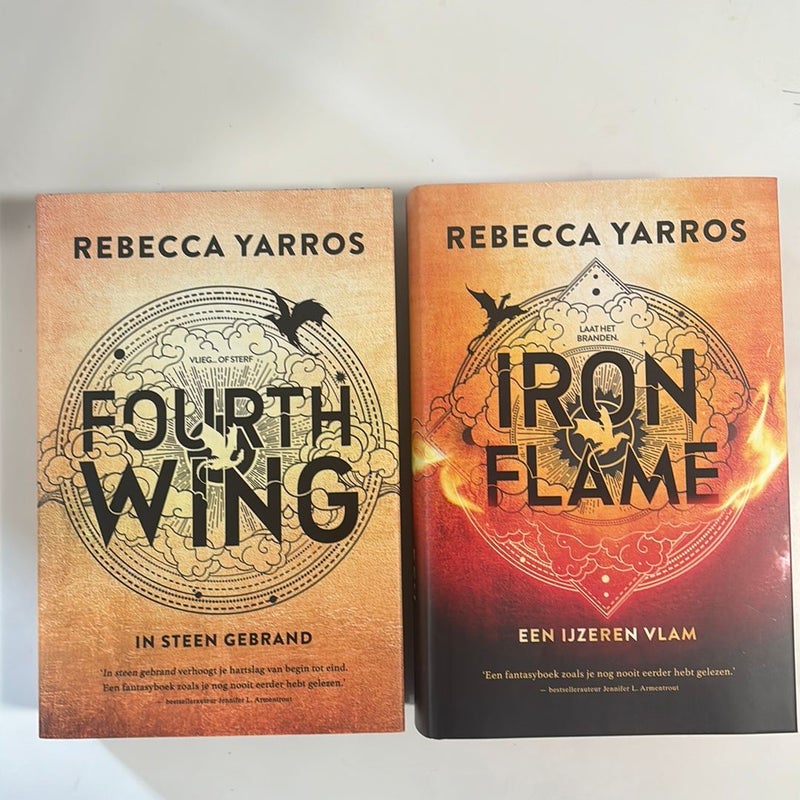 Fourth Wing & Iron Flame (Netherlands Editions w/ sprayed Dragon edges)