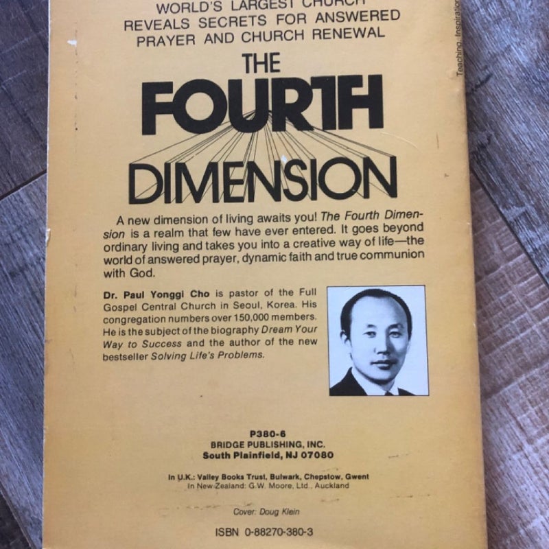 The Fourth Dimension by Dr. Paul Yonggi Cho - Faith & Successful Life