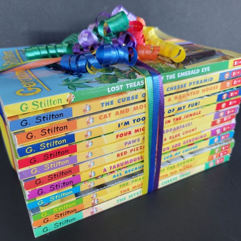 GERONIMO STILTON THEA STILTON DETECTIVE LOT OF 12 BOOKS SCHOLASTIC PAPERBACK 1ST EDITIONS