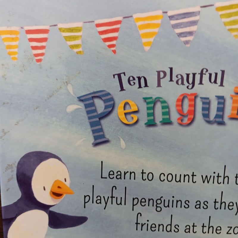 Ten Playful Penguins