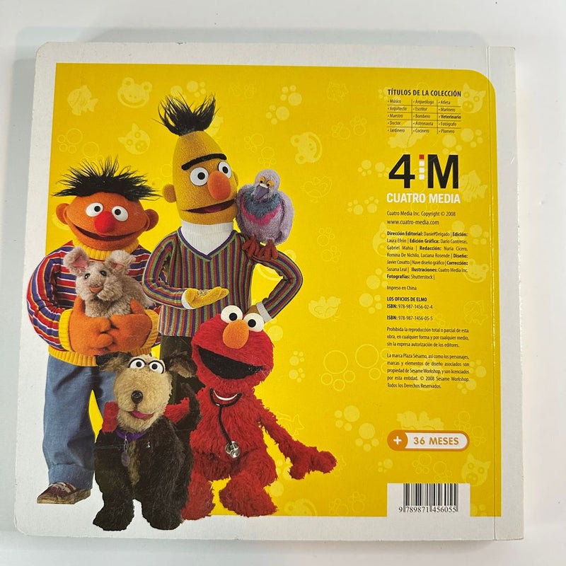 Spanish Plaza Sesamo Los oficios de Elmo Sera Veterinario with Puzzles