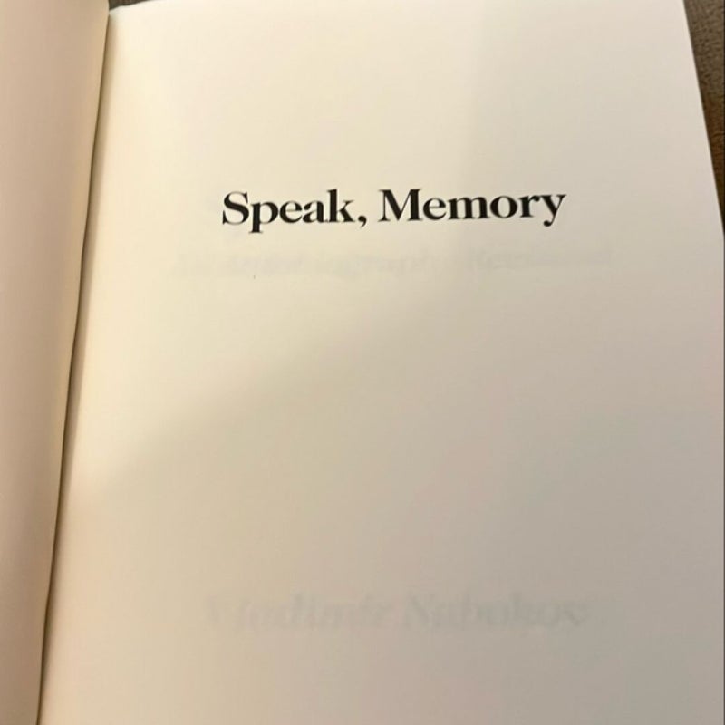 Speak, Memory