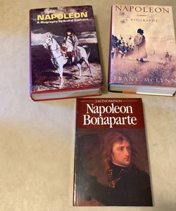  Napoleon Bonaparte Biography 3 Book LOT. Hardback & Paperback HISTORICAL Bundle.