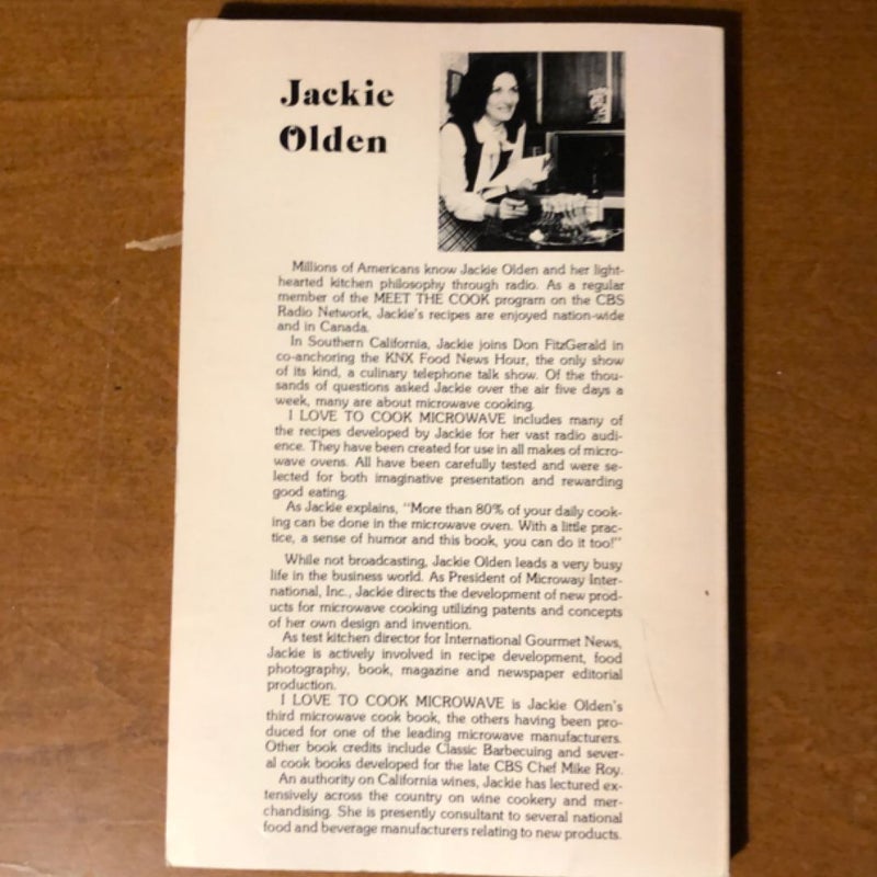 Jackie Olden’s I love to Cook Microwave