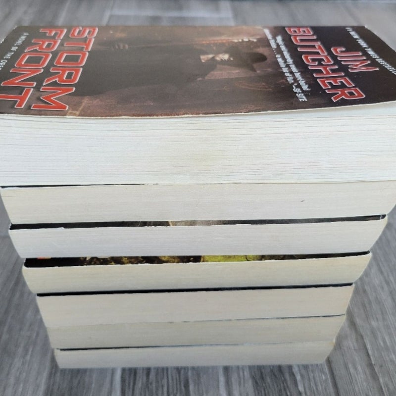 JIM BUTCHER DRESDEN FILES SERIES SET OF 7 PAPERBACK BOOKS #1 - 7 FIRST EDITION