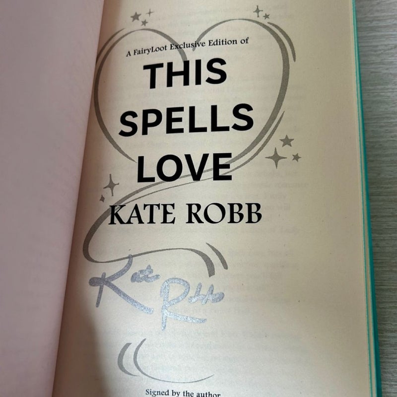 This Spells Love Fairyloot (SIGNED NEW HC)