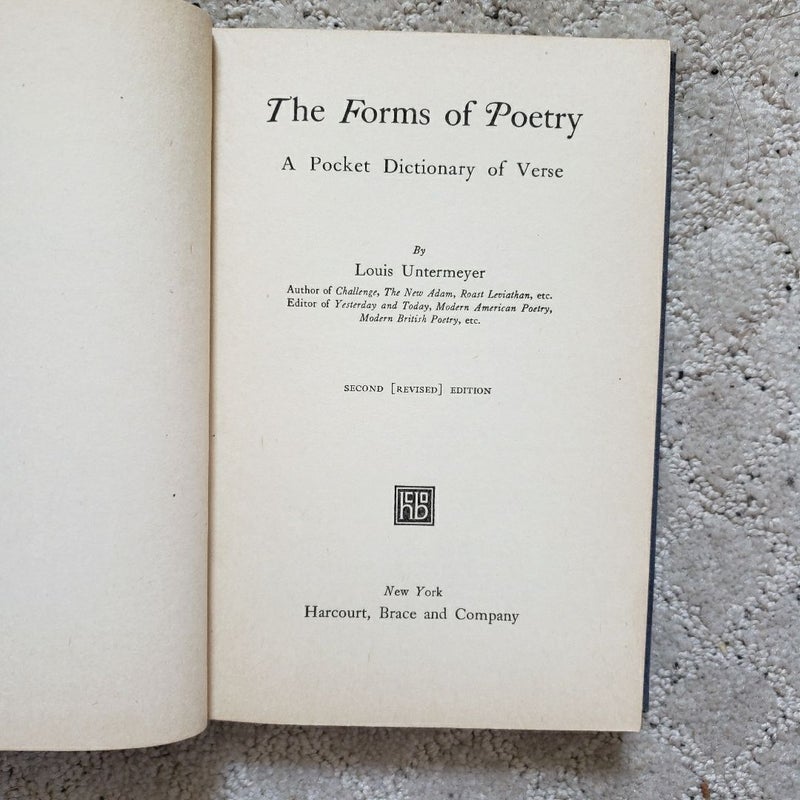 The Forms of Poetry: A Pocket Dictionary of Verse (2nd Printing, 1926)