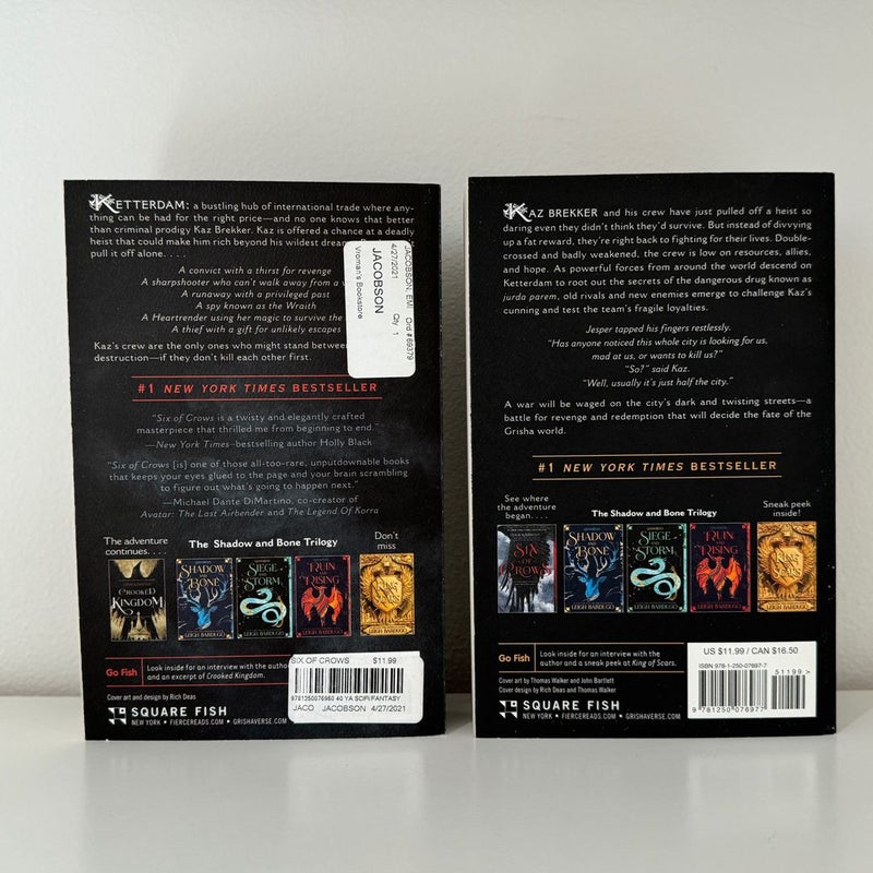 Shadow + Bone / Six of Crows set - Hand-Signed by Leigh Bardugo ...