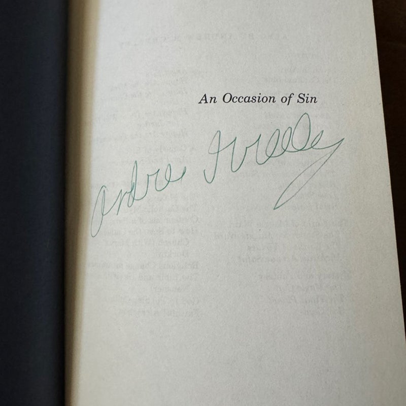 An Occasion of Sin*signed first edition 