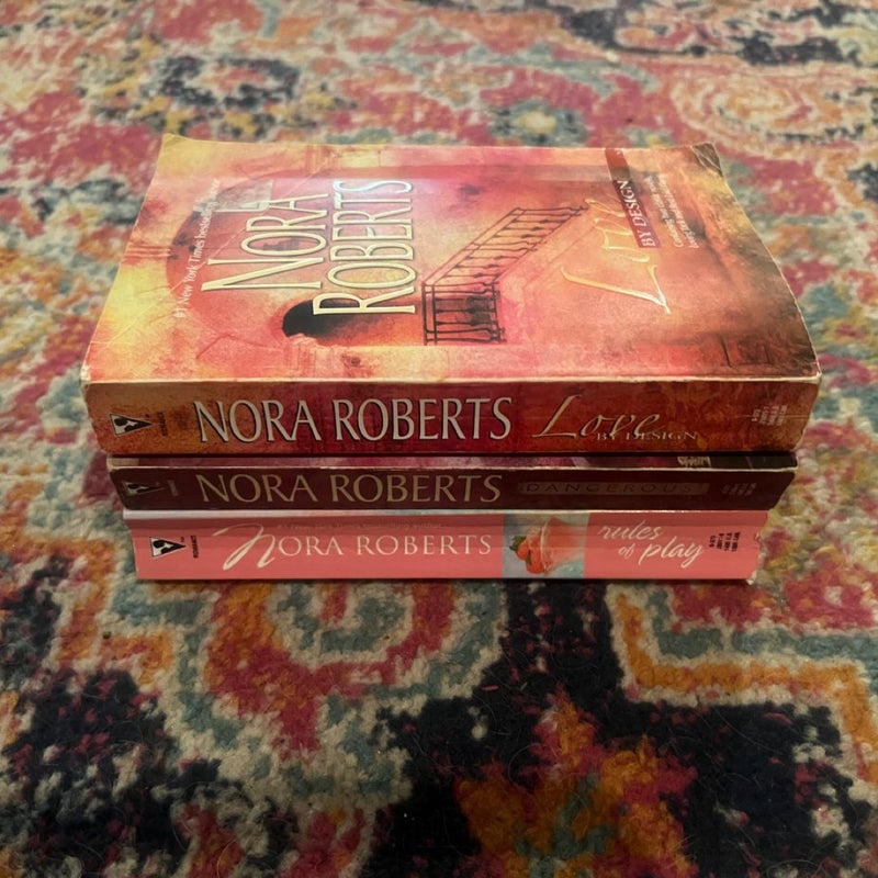 Lot of 3 Nora Roberts  Romance Novels PBs GOOD