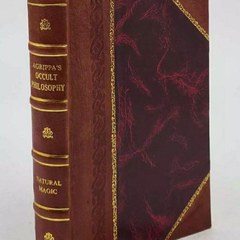 Three books of occult philosophy or magic 1898 by Henry Cornelius Agrippa Leather-Bound