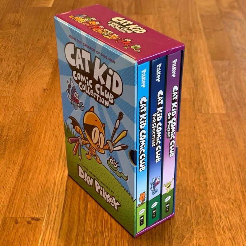 The Cat Kid Comic Club Collection: from the Creator of Dog Man (Cat Kid Comic Club #1-3 Boxed Set)