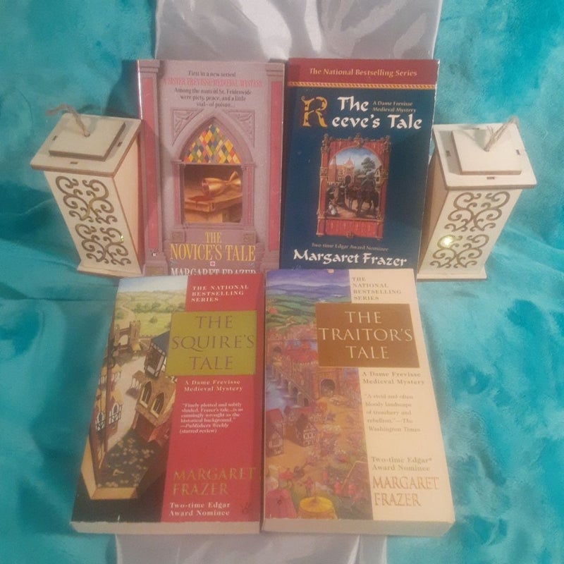 4x A Sister Frevisse Medieval myster book lot! The Novice's Tale , Reeve's Tale, Squire's tale, Traitor's tale