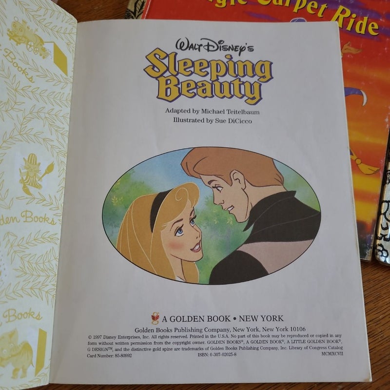 Walt Disney Liittle Golden Book, 5 book bundle, lot