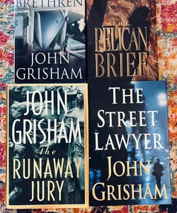 Lot of 4 John Grisham -  The Brethren, Street Lawyer, The Pelican, The Runaway