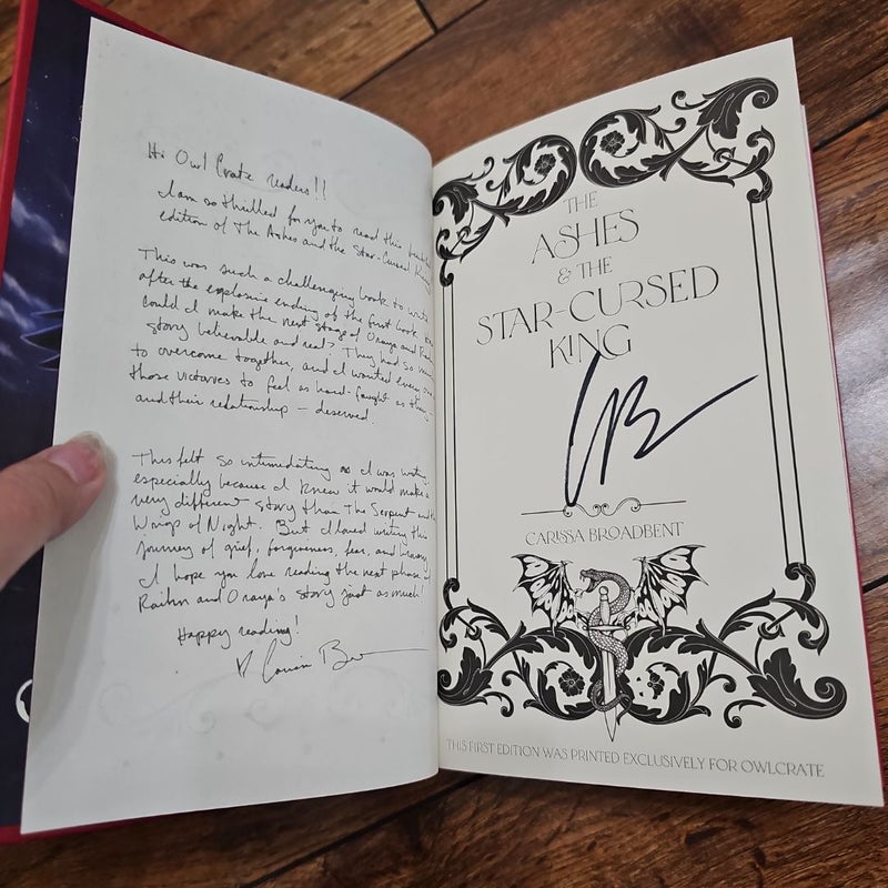 The Ashes & The Star Cursed King (Signed Owlcrate Special Edition)