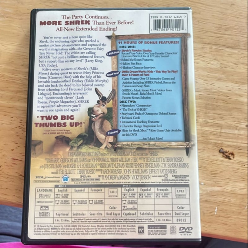 Shrek DVD