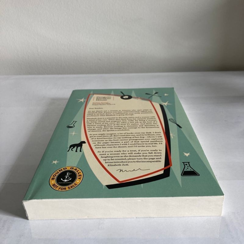 Lessons in Chemistry Advance Readers Copy ARC / Galley