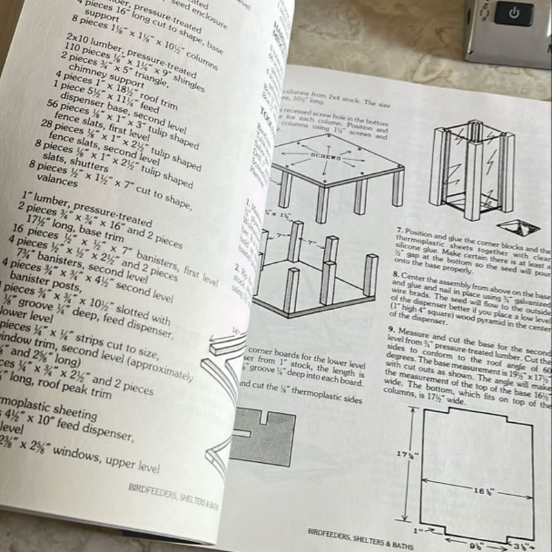 Birdfeeders, Shelters and Baths