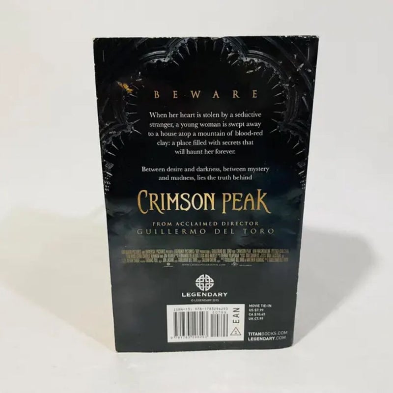 Crimson Peak Film Novelization by Nancy Holder Gothic Horror Paperback Book & Bookmark Set