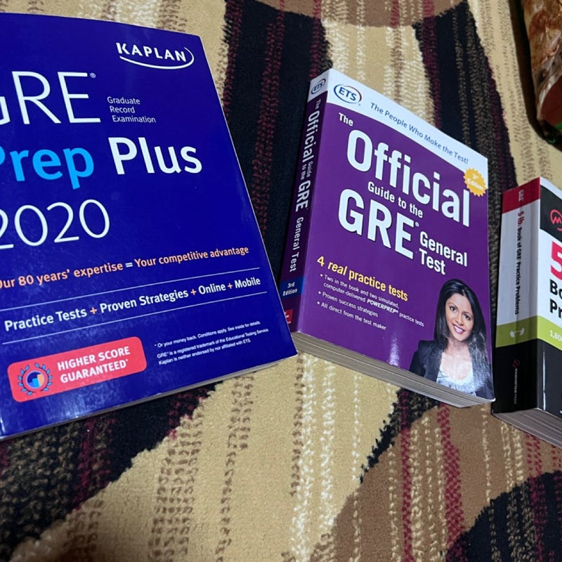  3 Books !!! GRE 5 Lb. Book of GRE Practice Problems
