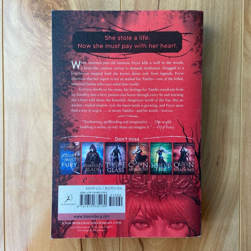 A Court of Thorns and Roses Original Cover