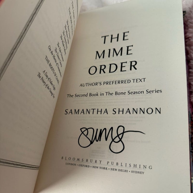 The Mime Order (SIGNED, sprayed edges)