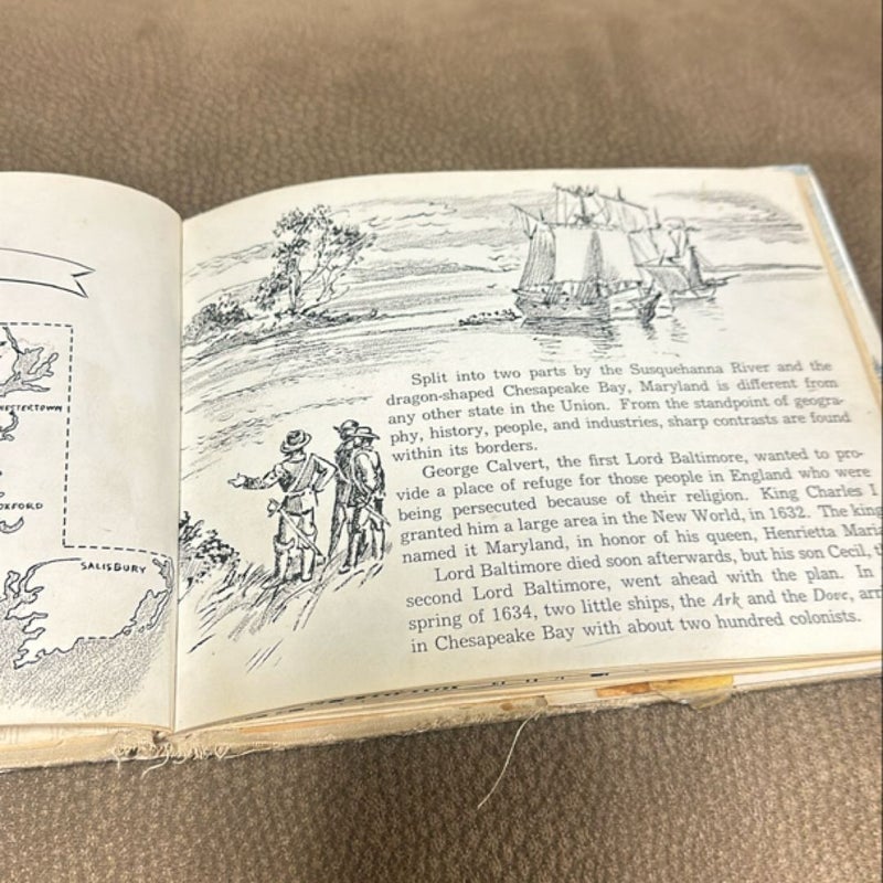 Picture Book of MARYLAND ,Written by Bernadine Bailey, ILLUSTRATED BY KURT... (Hardcover) Written by Bernadine Bailey, EX Library... 1955 First Edition