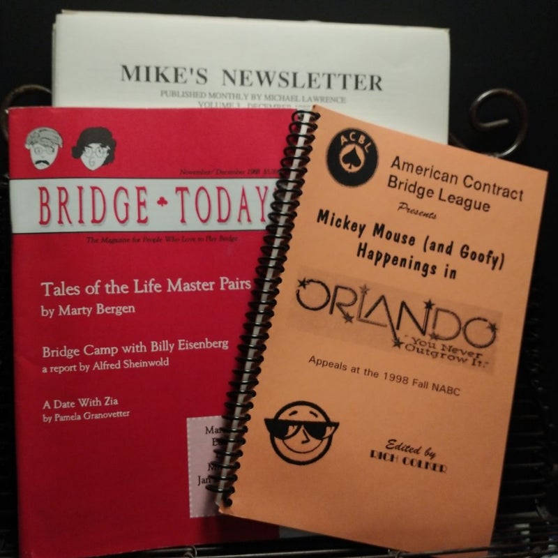Bundle-American Contract League Orlando Mickey Mouse and Goofy, Bridge Today and Mikes Newsletters