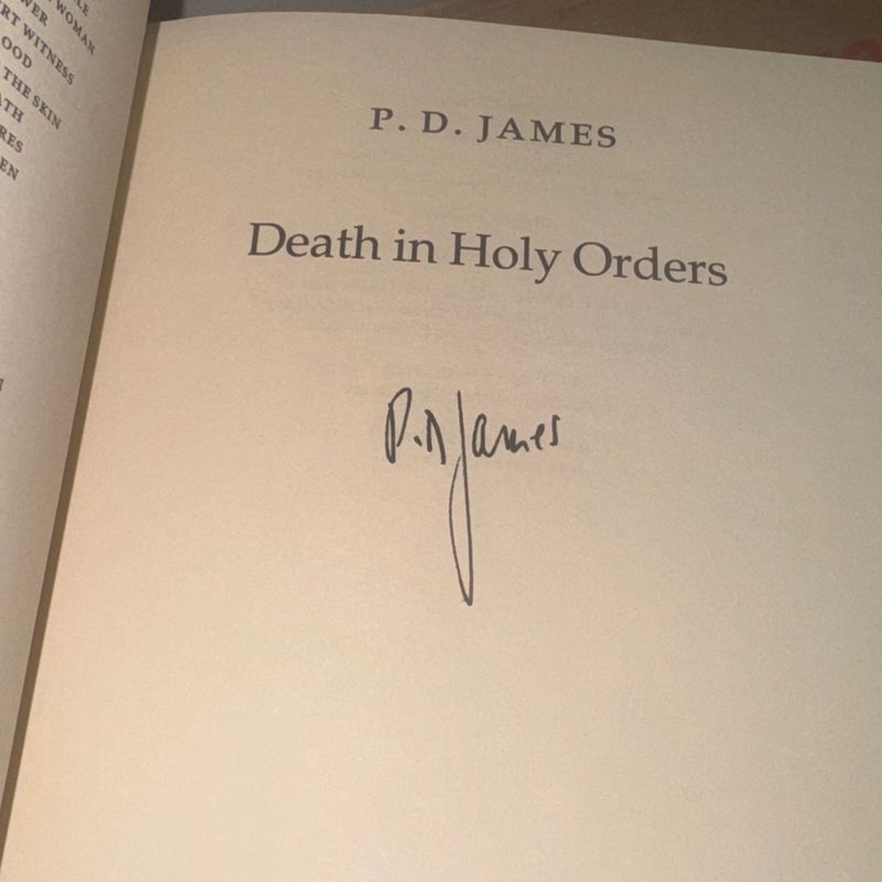DEATH IN HOLY ORDERS SIGNED