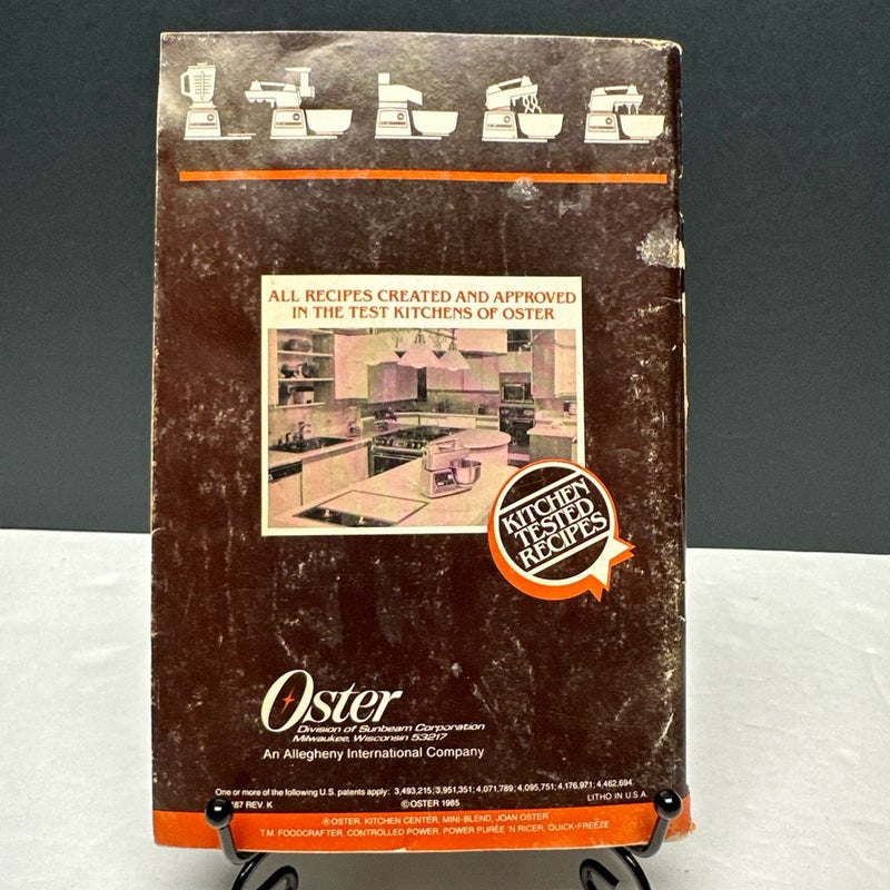 Oster Kitchen Center RECIPE & INSTRUCTION BOOK Vintage 1985