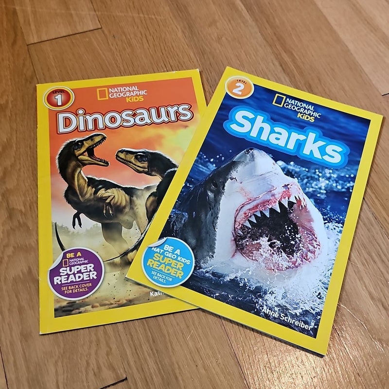 National Geographic Readers: Dinosaurs and Sharks