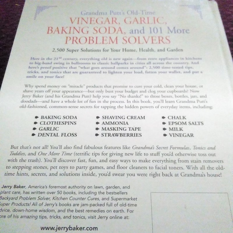 Grandma Putt's Old-Time Vinegar, Garlic, Baking Soda, and 101 More Problem Solvers