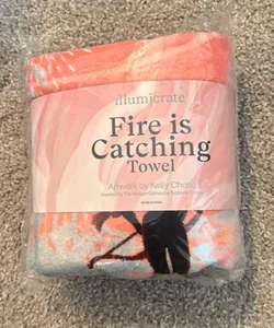 Fire is catching towel 