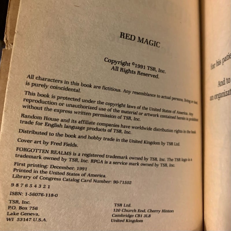 Vintage Forgotten Realms: Harpers Series 1-4: The Parched Sea, Elfshadow, Red Magic, Night Parade